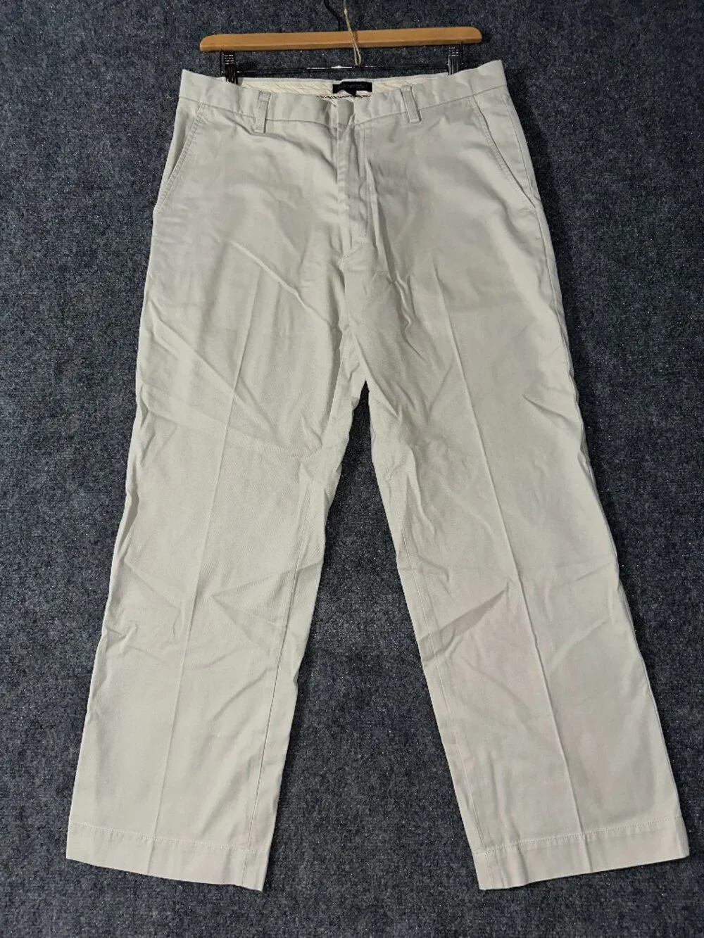 Banana Republic Pants Men 35 Dawson Relaxed Fit Chino Straight Leg Beige Cotton